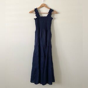Quince Navy Blue Maxi Dress